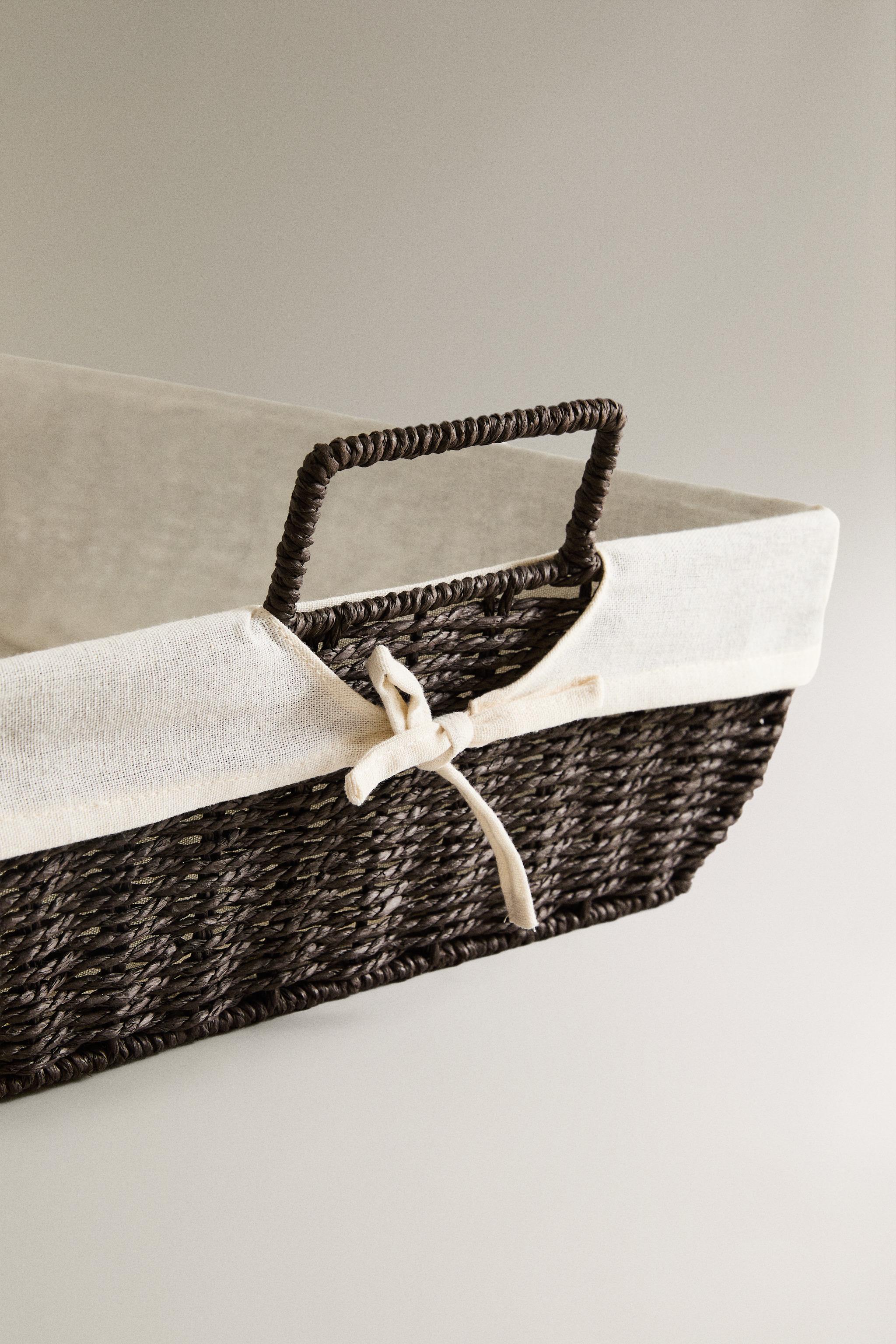 IRONING BASKET WITH COTTON LINING